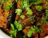 A picture of step 9 of Baingan masala.