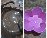 A picture of step 7 of Mix fruits milk jelly pudding in chocolate basket.