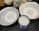 A picture of step 1 of Matcha Steamed Layer Cake (Bánh da lợn).
