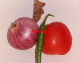 A picture of step 2 of Hariyali Aloo.