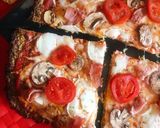 Foto del paso 4 de la receta Pizza “ibérica” con base de brócoli