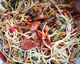 Foto del paso 4 de la receta: Chow Mein mixto (Carne y Chorizo)