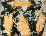 A picture of step 9 of Shrimp-Stuffed Poblano Peppers in Chipotle Cream Sauce.
