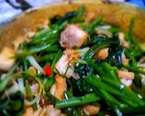 Foto langkah ke 6 dari resep Tumisan Kangkung Tahu Mantap 😀.