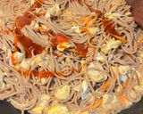 Dried Anchovy XO Sauce Fried Buckwheat Noodles 小魚干XO醬炒蕎麥麵[溪和水產]的食譜步驟4照片