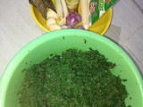Sayur daun ubi tumbuk (khas Medan)