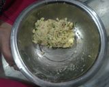 A picture of step 1 of Golden potato balls.