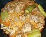 A picture of step 9 of Mutton achar gosht.