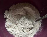A picture of step 1 of Strawberry Peanut Butter Protein Pancakes.
