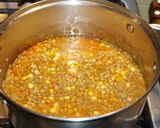 A picture of step 2 of Lentil and Swiss Chard Soup (Vegan).