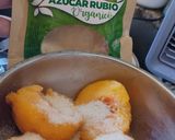 Foto del paso 5 de la receta: Mini burgers veganas de alubias con duraznos marinados (🌱)