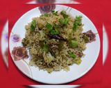 A picture of step 5 of Masala pulao recipe / veg biryani pulao.