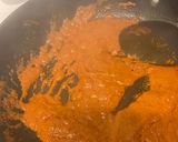 A picture of step 2 of Salmon Red curry.