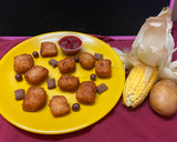 சீஸி கார்ன் பொட்டேட்டோ நக்கட்ஸ் ரெசிபி ஸ்டேப் 10 புகைப்படம்