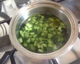 A picture of step 2 of Squid Spaghetti with Zucchini Cream.