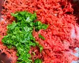 A picture of step 1 of Carrot Roti.