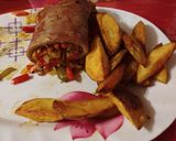 Foto del paso 5 de la receta: Matambre arrollado al horno con papas rústicas