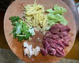 รูปขั้นตอนการทำที่ 1 ของ เครื่องในไก่ผัดขิง