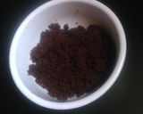 A picture of step 1 of Chocolate cake balls.
