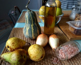 Foto del paso 1 de la receta: Crema de calabaza y pera asadas 🎃🍐 💞