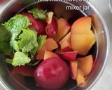A picture of step 1 of Seasonal Fresh Plum Mojito.