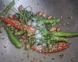 A picture of step 6 of Sweet Potato And Kand Thecha Chaat.