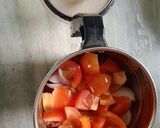 A picture of step 1 of Rajma Rice.