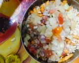A picture of step 3 of Kurkure Bhel.