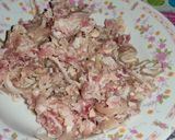 รูปขั้นตอนการทำที่ 3 ของ ผัดแหนมหมูไข่วุ้นเส้น