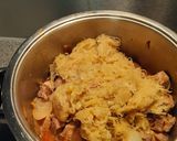 Szegediner Gulasch mit Bratklössen Rezeptschritt 7 Foto