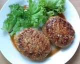 รูปขั้นตอนการทำที่ 4 ของ ไก่บดเต้าหู้กะหล่ำปลีแฮมเบิร์ก