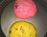 Rainbow colour burger bun recipe step 3 photo