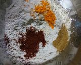 A picture of step 1 of Bajri methi muthia/ pearlmilet fenugreek muthia.