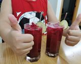 Hình bước làm 8 của món Hồng trà Thanh Long