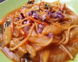 Foto del paso 6 de la receta: Fideos🍝 con col🌿, cebolla🌰 y zanahoria🥕...🤔