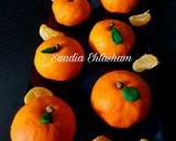 A picture of step 4 of Orange sondesh.