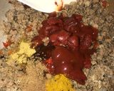 A picture of step 2 of Minced meat pizza 🍕🤫.