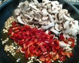 Foto del paso 2 de la receta Risotto de espinacas con champiñón y merluza