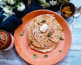A picture of step 10 of Onion paratha.