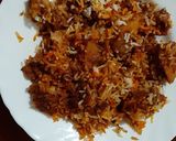 A picture of step 8 of Beef Biryani.