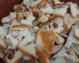 A picture of step 1 of Bread Halwa.