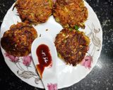 A picture of step 4 of Veg cutlet.