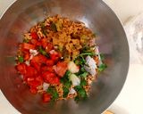 A picture of step 1 of Wai Wai Bhel.