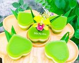 A picture of step 5 of Pandan and Mung Bean Steamed Layer Cake (Bánh Da Lợn).