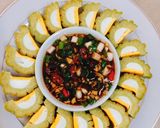 Hình bước làm 4 của món Khổ qua hấp trứng