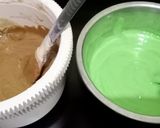 Foto langkah ke 5 dari resep Bolu Kukus Pandan Kopi Mocca.