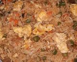 A picture of step 3 of Restaurant style Egg fried rice.