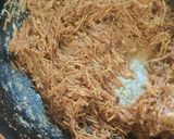 A picture of step 1 of Mango Malai Cream cake (Modernist kunafeh).