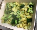 Une image de l'étape 13 de Gratin de pommes de terre et brocolis aux carottes et lard.