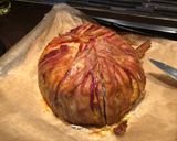 Sajtos, baconos csirkemell rizibizivel recept fázis 4 fotója